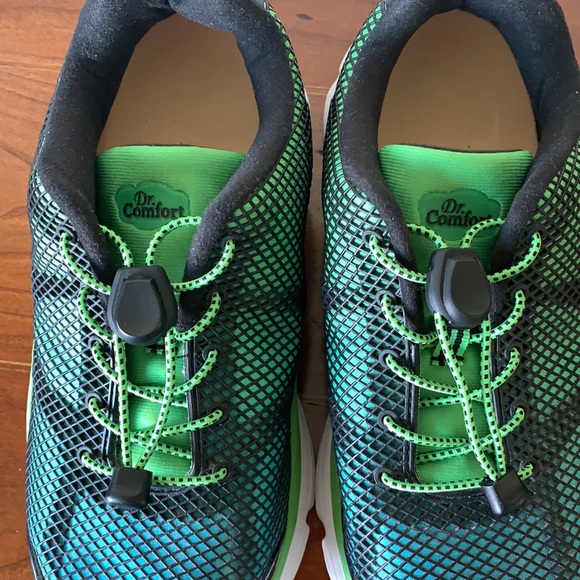 Dr. Comfort Katy Athletic Shoe Green/Turquoise - Picture 2 of 10